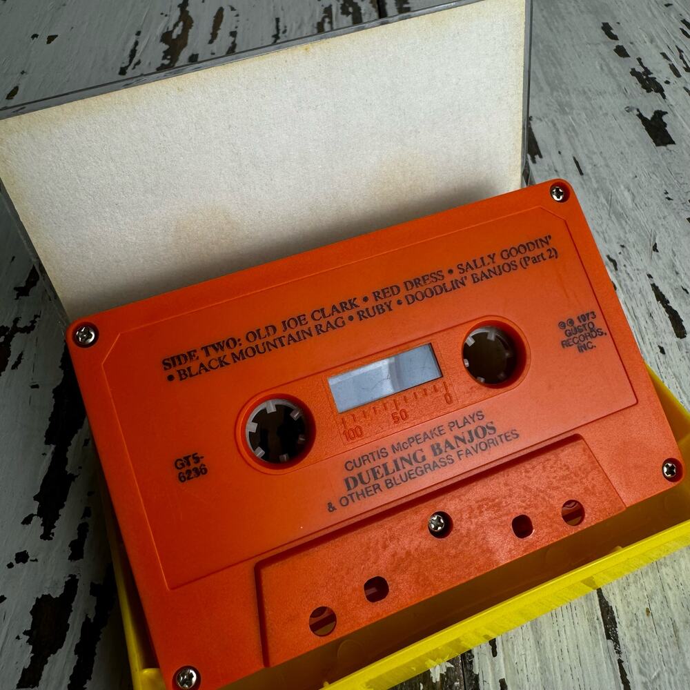 Curtis McPeake Plays Dueling Banjos 1973 Gusto Records Cassette Tape Vintage - Picture 5 of 6